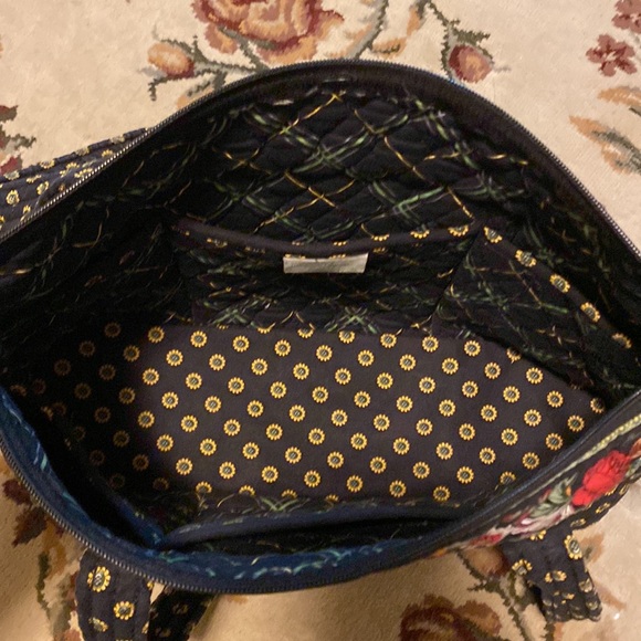 Vintage Vera Bradley black floral sunflower 🌻 purse - Picture 7 of 11